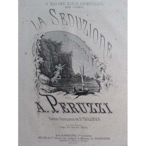 PERUZZI A. La Seduzione Chant Piano 1869