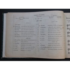 MOZART W. A. Dom Juan Don Giovanni Opéra Chant Piano 1797