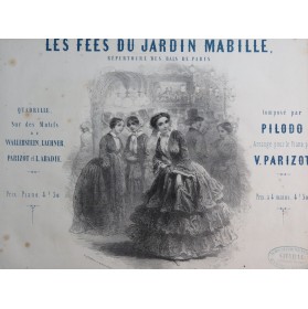 PILODO P. Les Fées du Jardin Mabille Piano ca1850