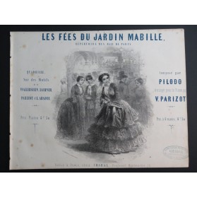 PILODO P. Les Fées du Jardin Mabille Piano ca1850