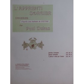 DUKAS Paul L'Apprenti sorcier 2 Pianos 4 mains ca1900