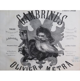 MÉTRA Olivier Le Roi Gambrinus Piano 1870