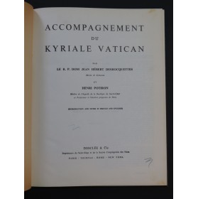 DESROCQUETTES POTIRON Kyriale Vatican Chant Orgue 1957