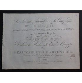 BEAUVARLET-CHARPENTIER Les Soirées Agréables Danse Piano ca1820