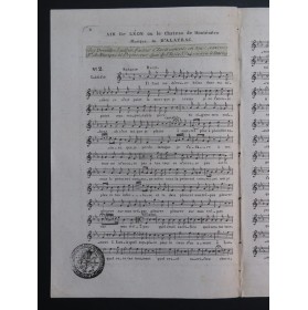 DALAYRAC Nicolas Air de Léon ou le Chateua de Monténéro Chant ca1800