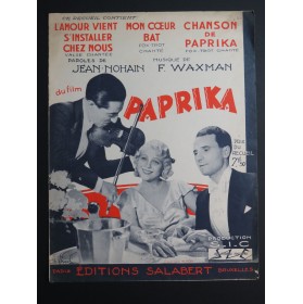 WAXMAN F. Paprika Recueil 3 Pièces Chant Piano 1932