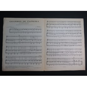 WAXMAN F. Paprika Recueil 3 Pièces Chant Piano 1932