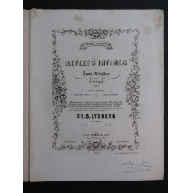 LYSBERG Ch. B. Reflets Intimes Piano ca1858