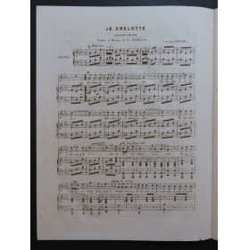 NADAUD Gustave Je Grelotte Chant Piano ca1840