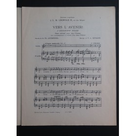GEVAERT F. A. Vers L'Avenir Chant Piano