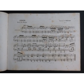 D'ÉRESBY Gustave Espagne Piano ca1851