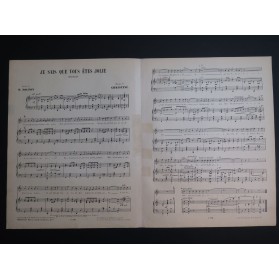 CHRISTINÉ Henri Je sais que vous êtes jolie Chant Piano 1913