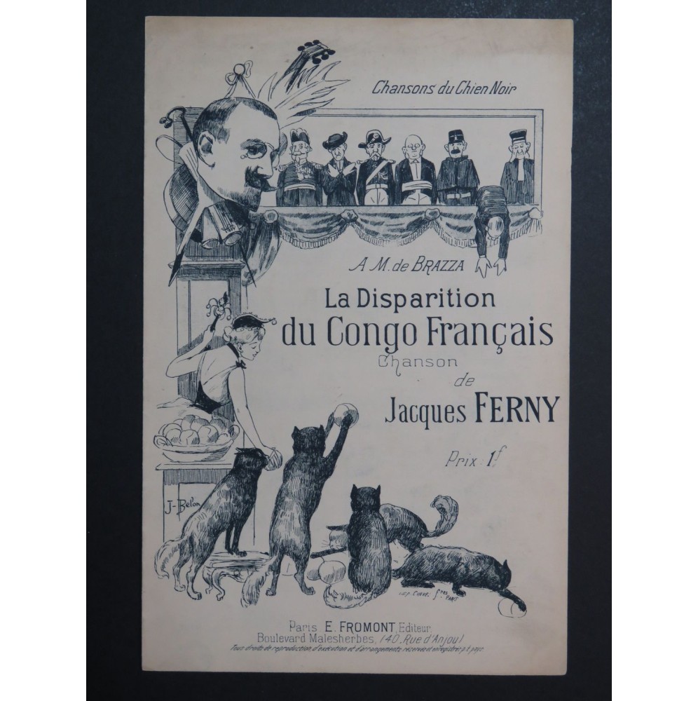 La Disparition du Congo Français Jacques Ferny Chant ca1895