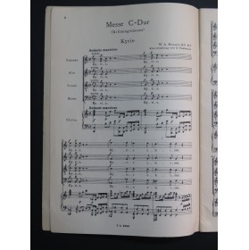 MOZART W. A. Messe KV 317 C Dur Chant Piano