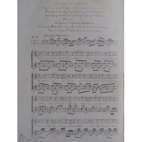 BOIELDIEU Adrien Ma Tante Aurore No 9 Chant Guitare ou Lyre ca1820