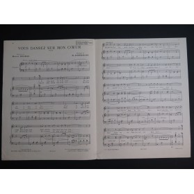 ACKERMANS H. Vous dansez sur mon coeur Chant Piano 1937