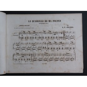 JULIANO A. P. Le Quadrille de ma poupée Piano ca1860