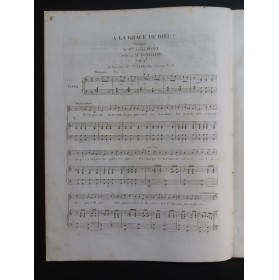 PUGET Loïsa A la grâce de Dieu Chant Piano ca1840