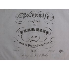 RIES Ferdinand Polonaise  op 138 Piano ca1825