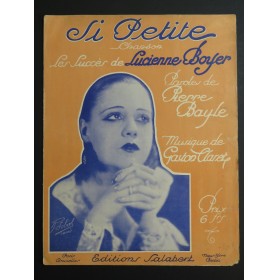 CLARET Gaston Si Petite Chant Piano 1933