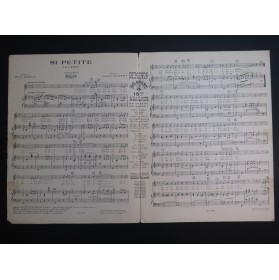 CLARET Gaston Si Petite Chant Piano 1933