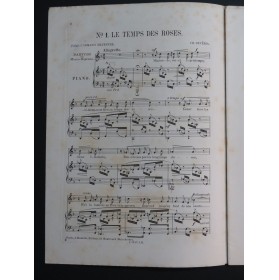 DÉVERIA Charlotte Six Mélodies Dédicace Chant Piano ca1885