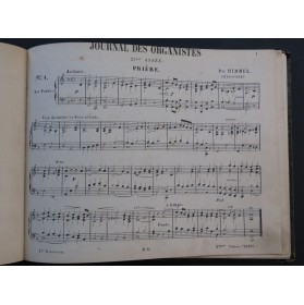 Journal de Organistes Recueil Morceaux de Musique d'Orgue 1886-1888