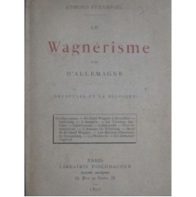 EVENEPOEL Edmond Le Wagnérisme hors d'Allemagne 1891