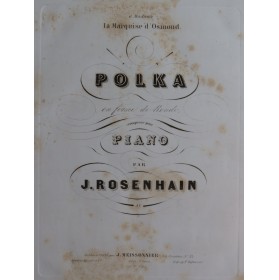 ROSENHAIN Jacques Polka Piano ca1845