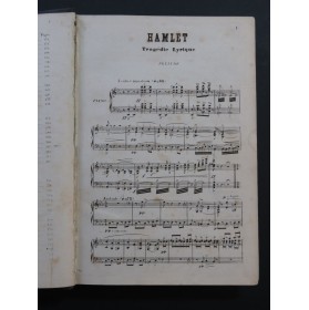 THOMAS Ambroise Hamlet Opéra Chant Piano 1868