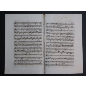 LESUEUR Jean-François Ossian ou les Bardes No 7 Chant Guitare ca1810