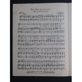 NELSON Ed. G. et MAYO Fred I'm Not Jealous Chant Piano 1919