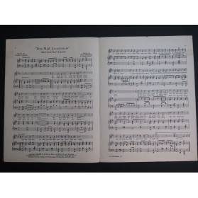 NELSON Ed. G. et MAYO Fred I'm Not Jealous Chant Piano 1919