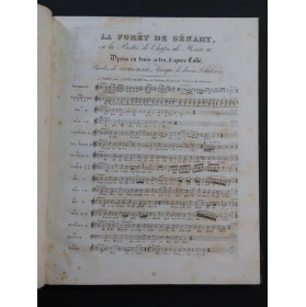 CASTIL-BLAZE La Forêt de Sénart Opéra Chant Piano 1826