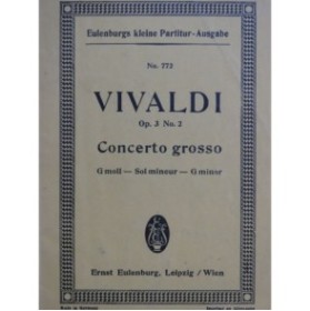 VIVALDI Antonio Concerto Grosso op 3 No 2 Orchestre