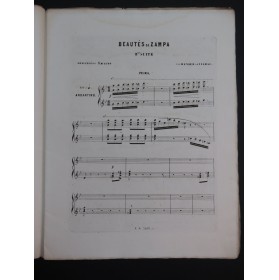 DE VILBAC Renaud Beautés de Zampa Suite No 3 Piano 4 mains ca1855