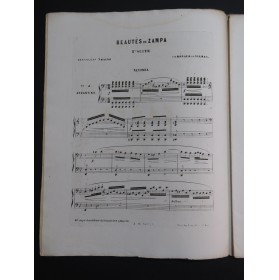 DE VILBAC Renaud Beautés de Zampa Suite No 3 Piano 4 mains ca1855