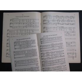 RONTGEN Julius Altniederländische Volkslieder Chant Piano 1902