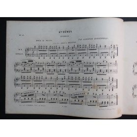 LONGUEVILLE Alphonse Athènes Piano ca1855