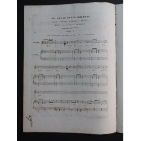 BÉRAT Frédéric Le jeune poëte mourant Chant Piano ca1830