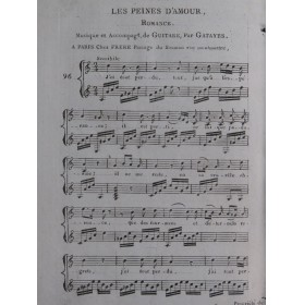 GATAYES Les Peines d'Amour Romance Chant Guitare ca1820