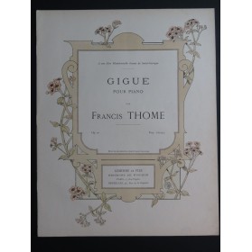 THOME Francis Gigue Piano ca1890