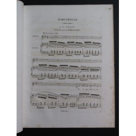 SCHUBERT Franz Barcarolle Chant Piano ca1835