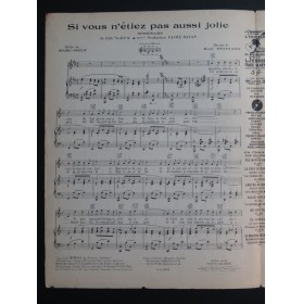 SYLVIANO René Si vous n'étiez pas aussi jolie Chant Piano 1931