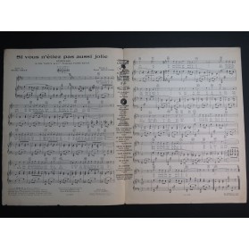 SYLVIANO René Si vous n'étiez pas aussi jolie Chant Piano 1931