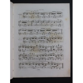 HÜNTEN François Variations Thême Tyrolien op 27 Piano 4 mains ca1830