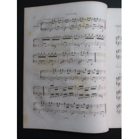 HÜNTEN François Variations Thême Tyrolien op 27 Piano 4 mains ca1830