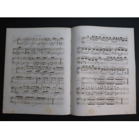 HÜNTEN François Variations Thême Tyrolien op 27 Piano 4 mains ca1830