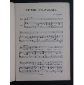 DE SAINT-QUENTIN G. Six Mélodies Chant Piano ca1880