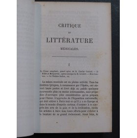 SCUDO Pierre Critique et Littérature Musicales 1859